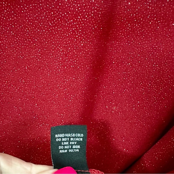 ❤️ Red Sparkly Dress 👗 XL - Picture 7 of 8